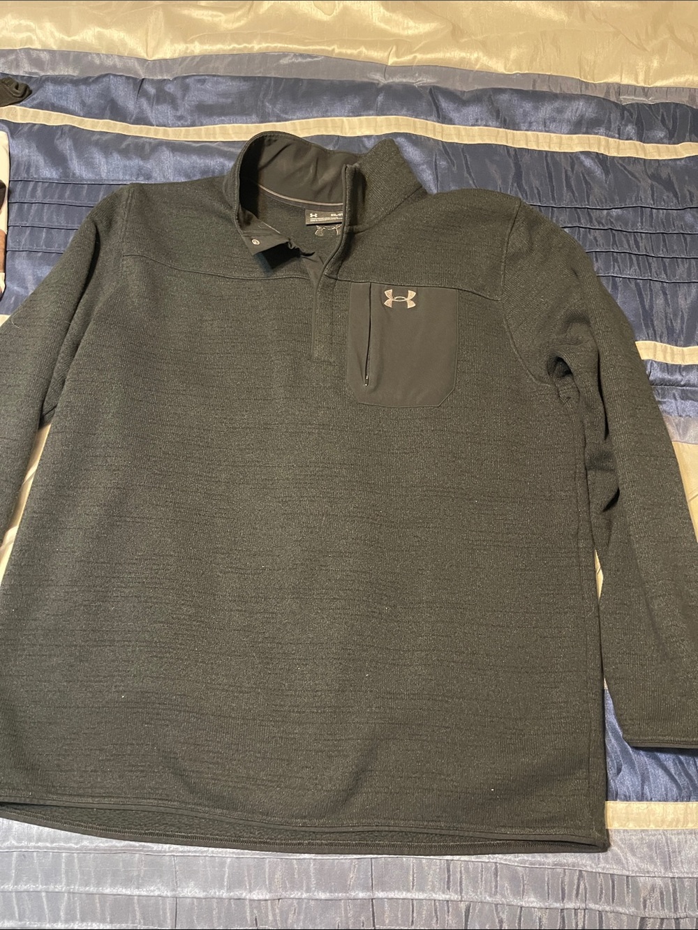 Under Armour Men's UA Specialist Henley 2.0 Long Sleeve Shirt Black Size 3XL